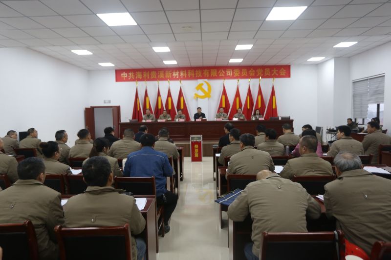 哈哈体育贵溪公司胜利召开党员大会暨两委换届选举大会
